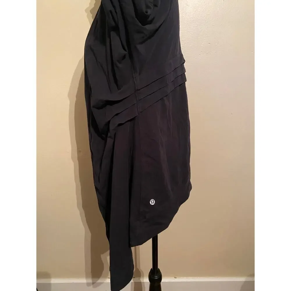 Lululemon 3/4 Sleeves Black Cardigan size 6 sweater womens